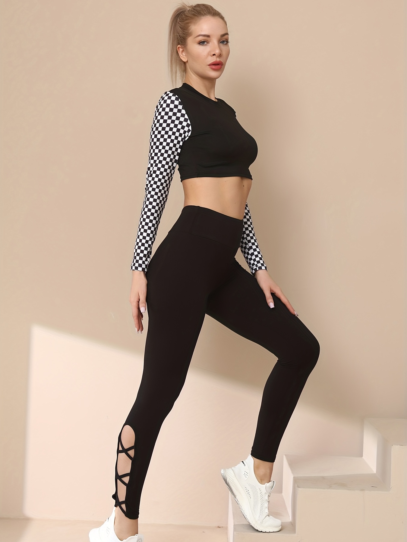 Niiice Clothingwomen's Seamless Yoga Set - High Waist Leggings
