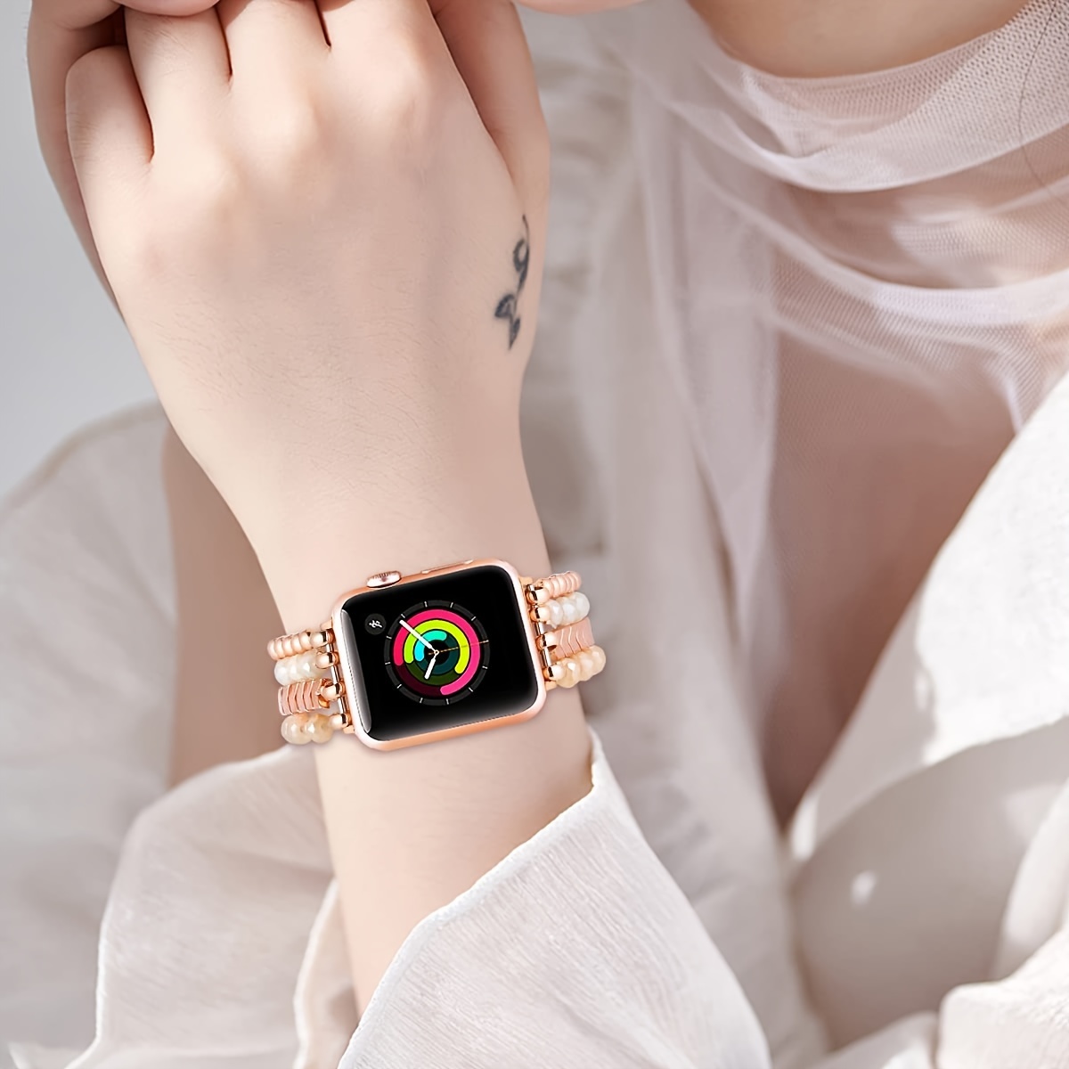 Correa de reloj compatible con Apple Watch, Moda de Mujer