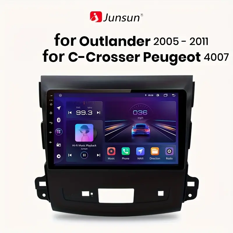 Junsun + Wifi Car Radio Multimedia For Outlander - Temu
