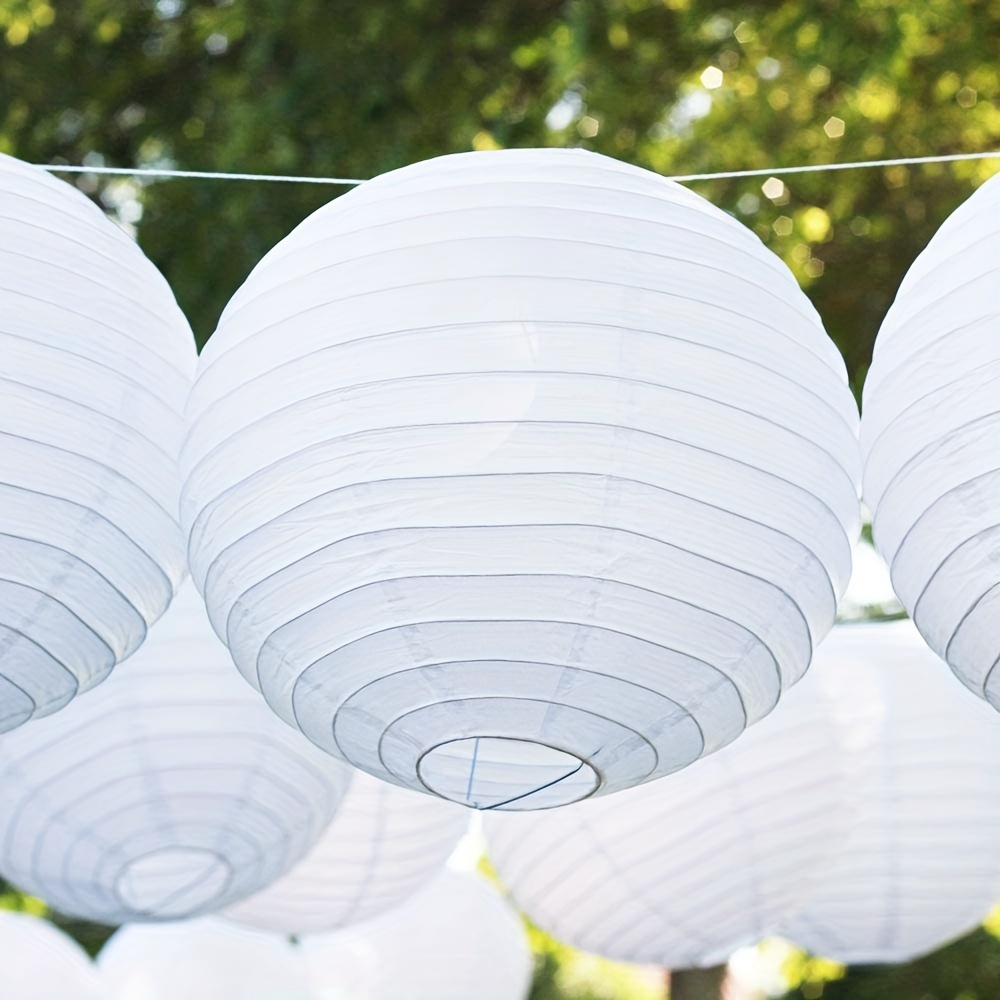 Round Paper Lanterns - White