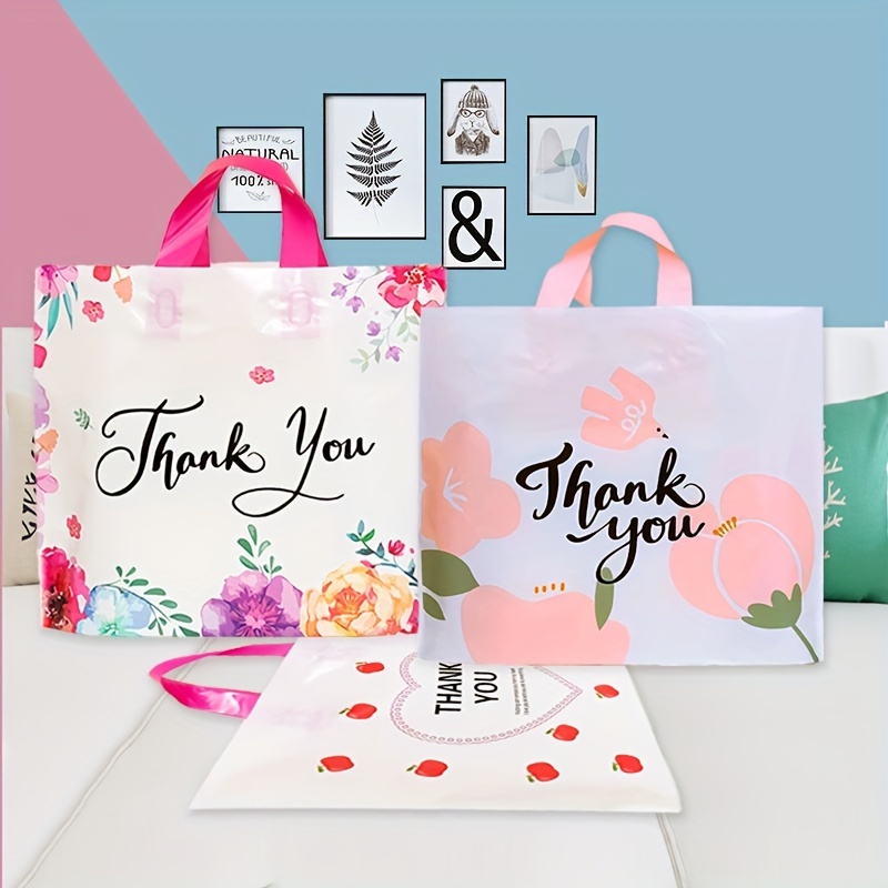 One Size 50pcs/A:20pcs/B:10pcs Laser Gift Bag, Simple Plastic Wrapping Bag  For Party, Holiday