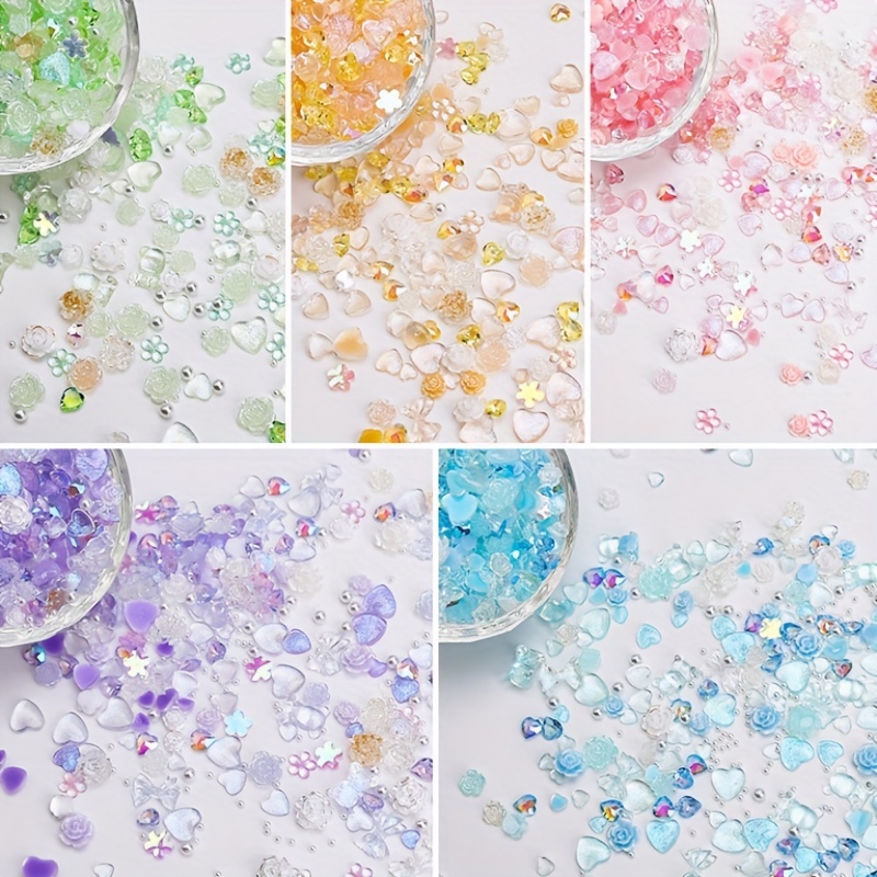 Sparkling Clear Crystal Rhinestones for DIY Nail Art - Flatback Decorations  for 3D Nail Gems and Glitter Stones