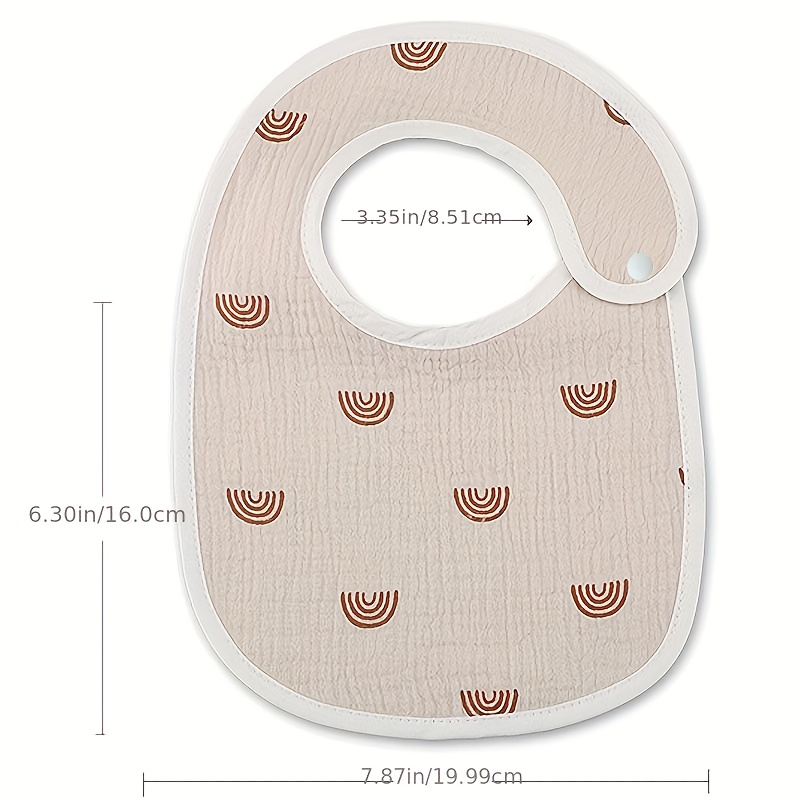Nuevo patrón Wholesale lindo bebé de algodón de babeo baberos para