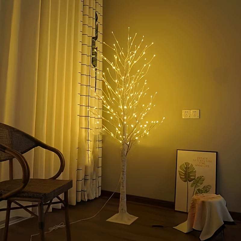 Probuk LED Baum Lichter,60cm/2ft LED Lichterbaum Innen Birkenbaum mit 24  Warmweißer LEDs Licht,Verstellbare Äste USB/Batteriebetrieb Künstlicher  Bonsai Baum Licht für Geburtstag Weihnachten Dekor : : Beleuchtung