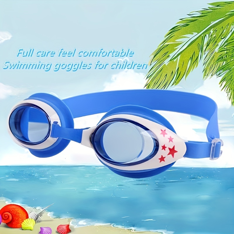 Lunettes de plongée pour enfants,équipement de piscine,apnée sûre,ensemble  Anti-buée avec Tube respirant,lentille PS ABS - Type Red