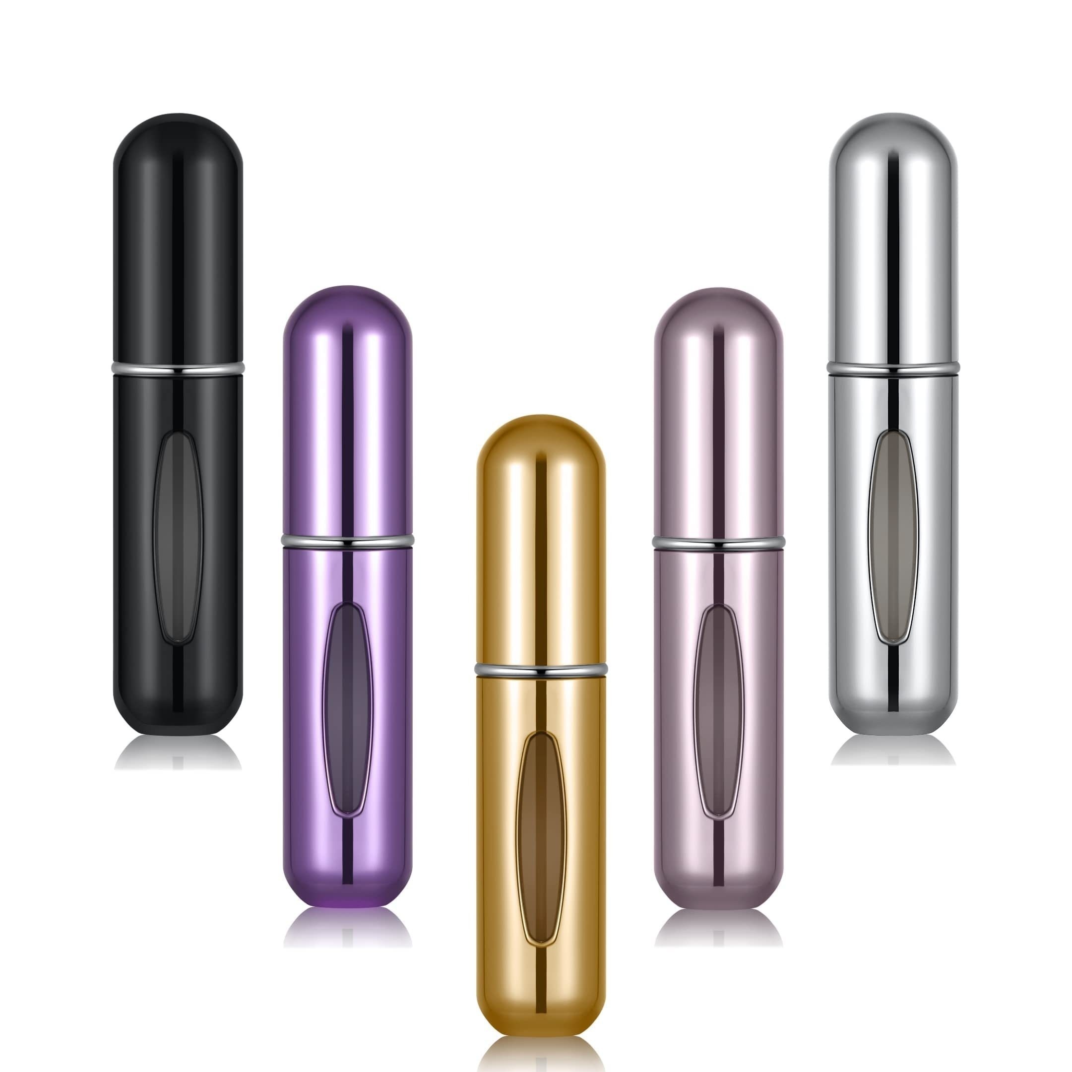 5pcs Travel Size Refillable Perfume Atomizer Bottle - Portable and Convenient Spray Bottle Accessories - 5ml/0.2oz