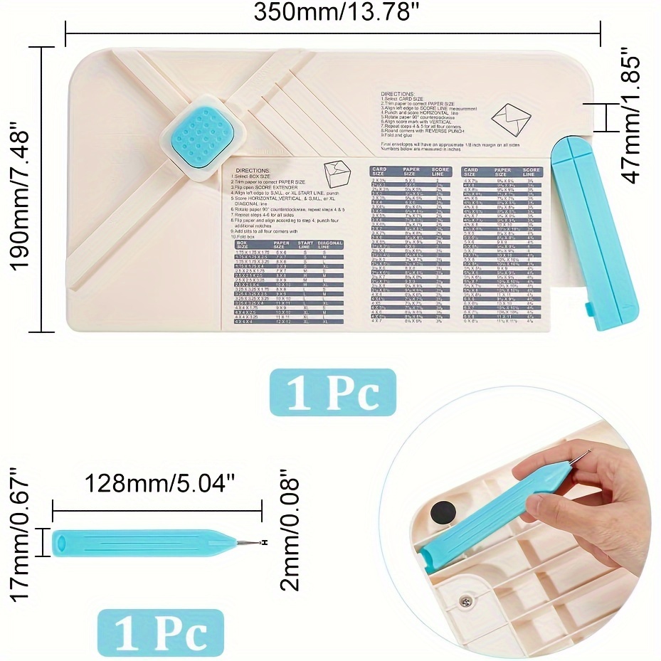 Crease Origami Machine Gift Box Scrapbook Envelope Board Punch