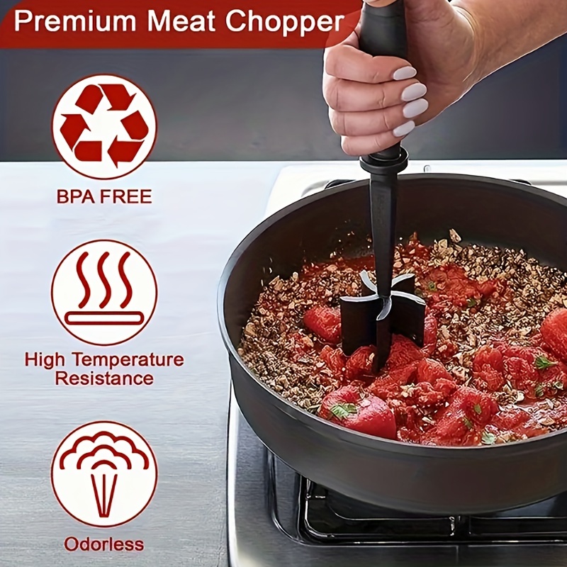 Heat Meat Chopper, High-quality Meat Grinder Suitable For Grinding Beef -  Heat Resistant Meat Grinder - Easy To Cut And Clean, Non Stick Hamburger  Grinder - Easy To Cook Minced Meat Suitable