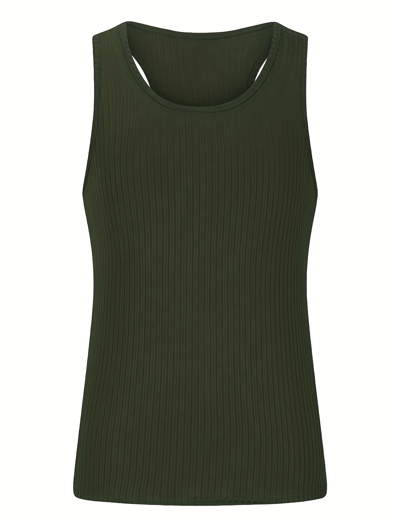 New Look ribbed racer tank top and short pajama set in sage