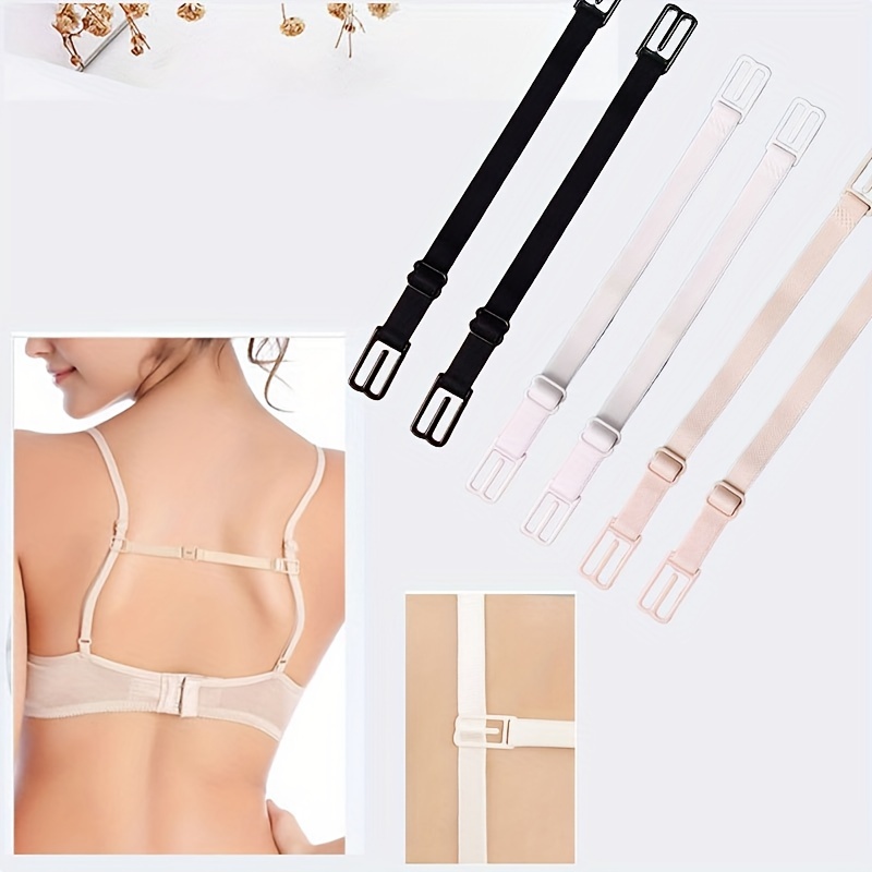 3pcs Mixed Color Back Bra Control Clip, For Concealing Bra Straps,  Cross-shaped With Anti-slip Buckle, Women's Underwear And Lingerie  Accesories