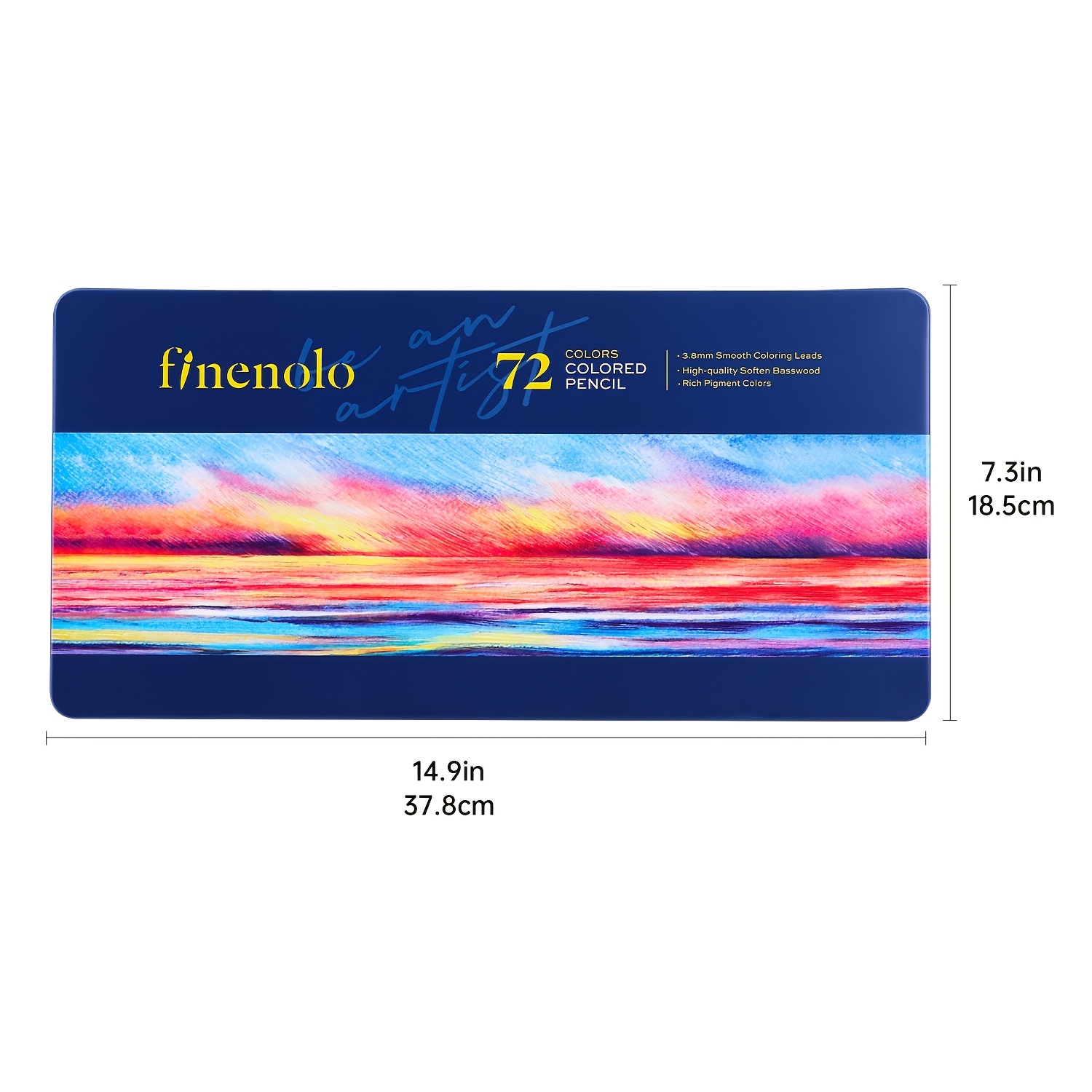 finenolo 72 Colored Pencils for Adult Coloring Books, Soft Core