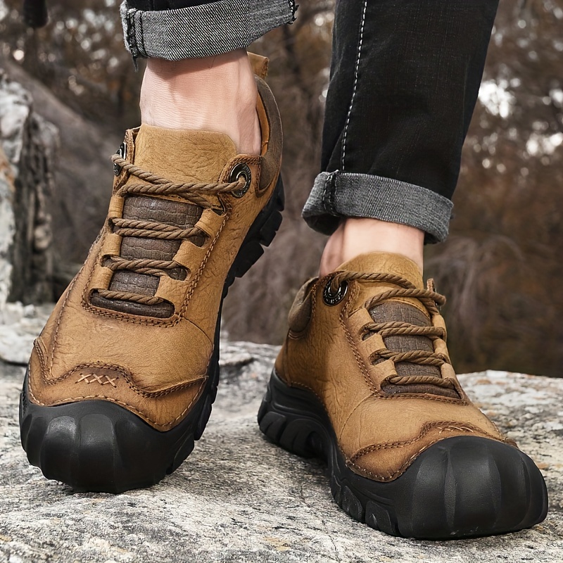 Zapatos De Cuero Casual Para Hombre Zapatillas De Seguridad Trabajo  Impermeables