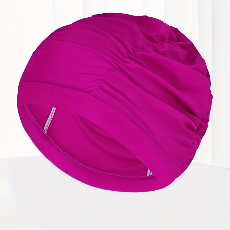 Bonnet de natation en nylon élastique pour hommes et femmes