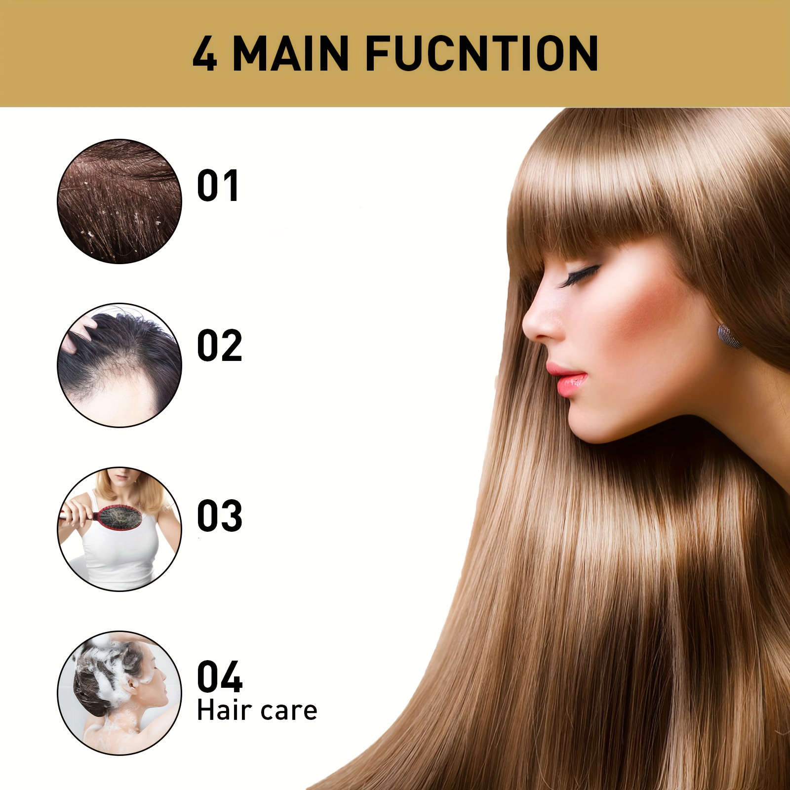 Ginger Hair Care Shampoo Clean Scalp Control Moisturizing Shampoo