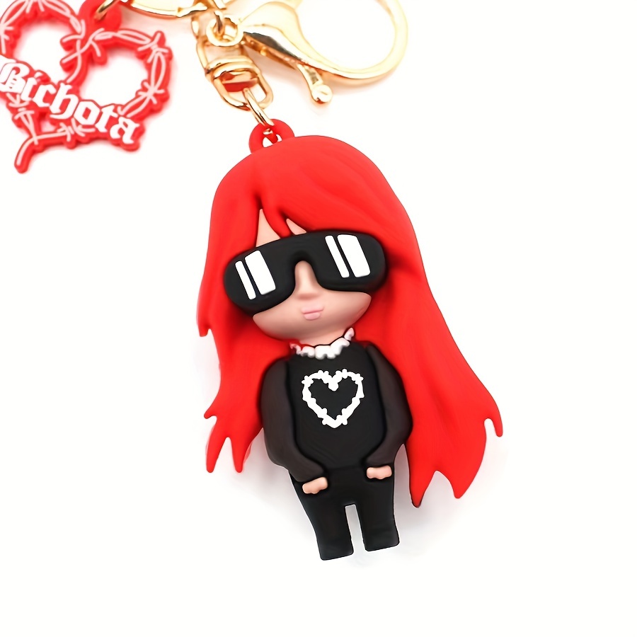 Fashion Trend Goods Pendant Car Keychain Pvc Silicone - Temu