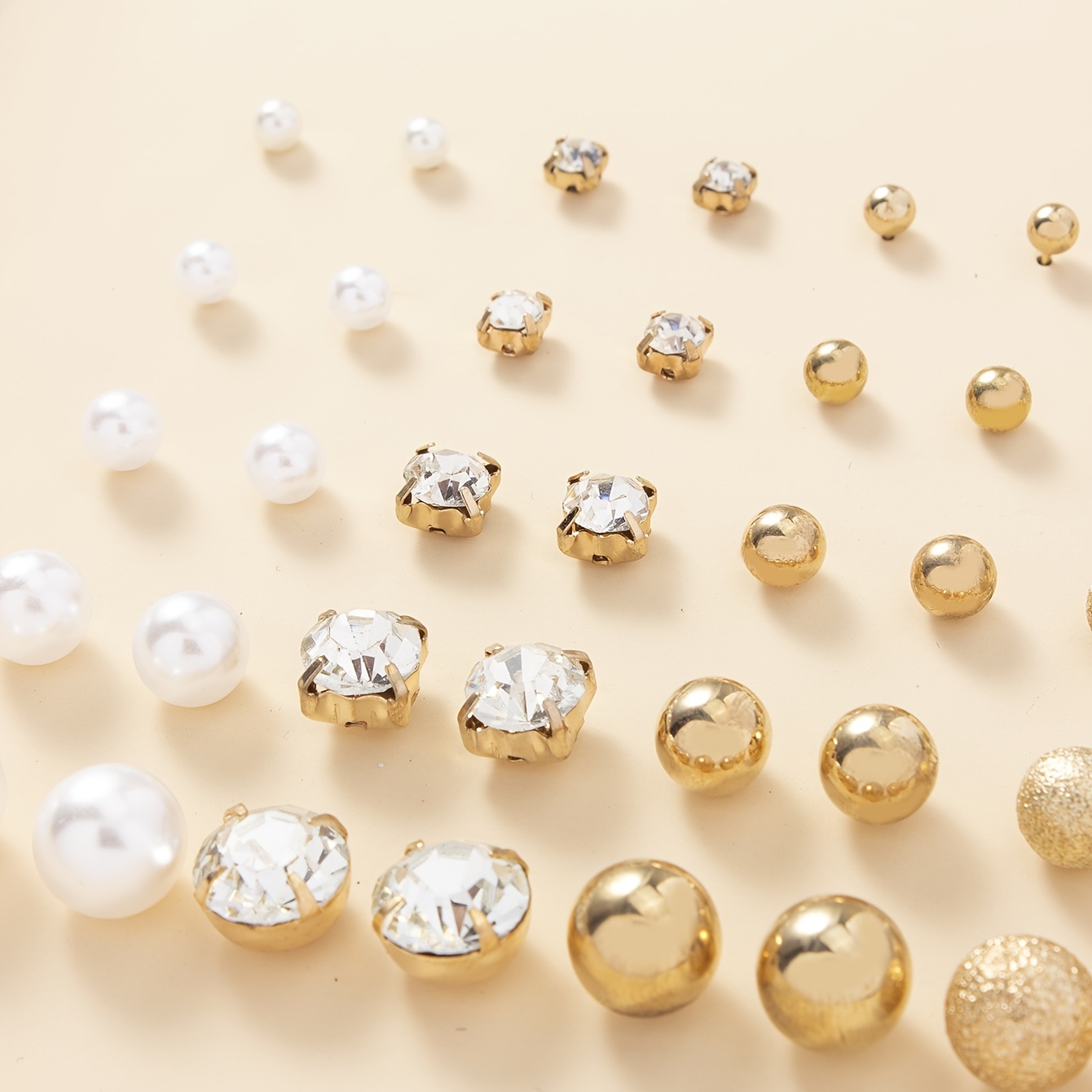 1 Caja 3D Uñas Diamantes De Imitación De Rosa Joyas Perlas - Temu