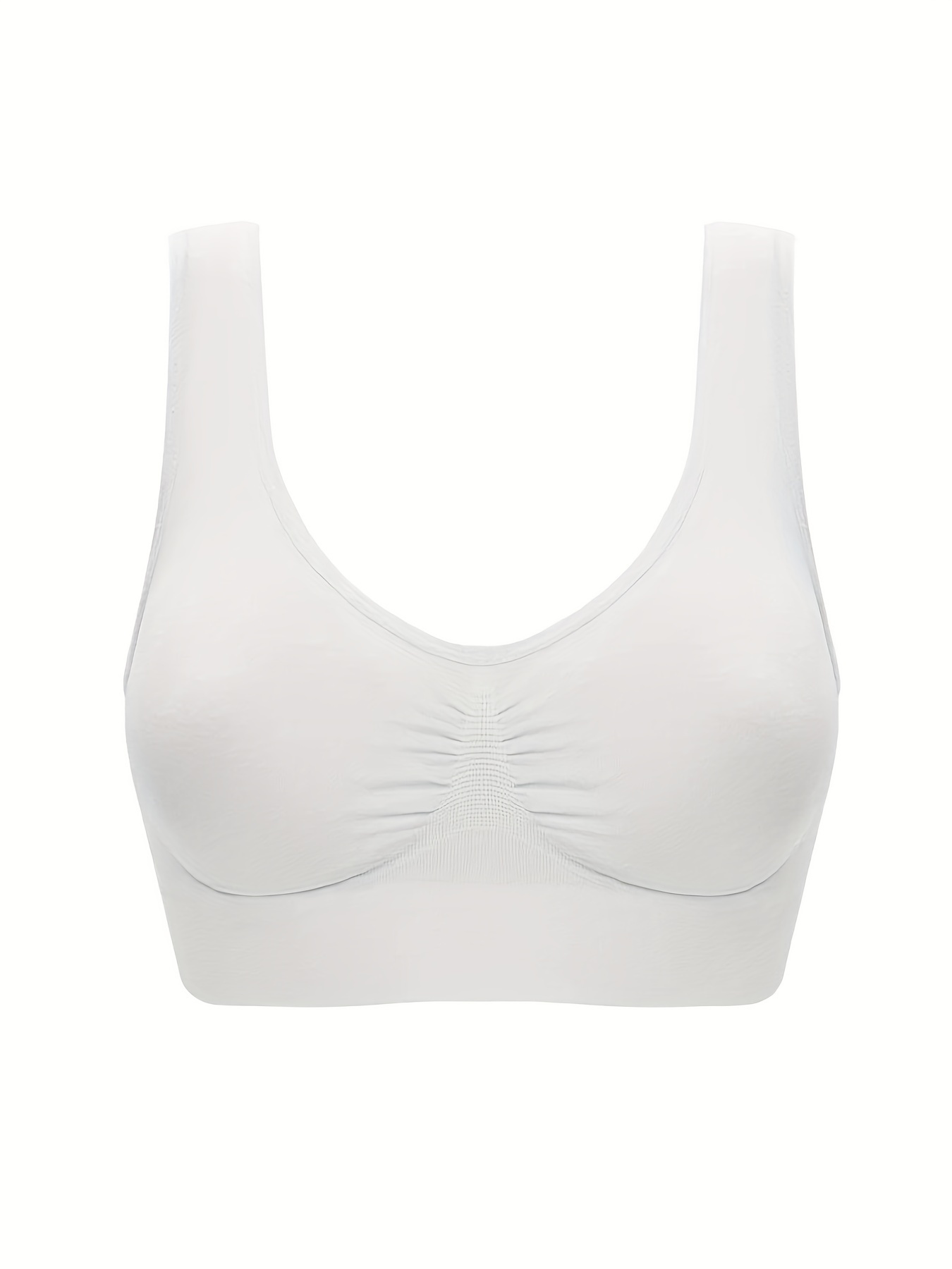 3pcs Wireless Sports Bras Comfy & Breathable Elastic Tank Bra Women's  Lingerie & Underwear 