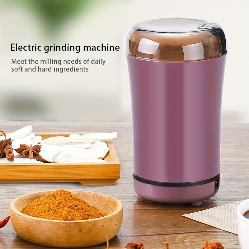 Electric Coffee And Herb Grinder, Electric Spice Food Processor, Cereal  Grinder, Spice Espresso Grinder, Herb, Nut Grinder, One-button Button  Control, For Rv Outdoor Camping Picnic Office Travel Coffee Maker Coffee  Bar Accessories 