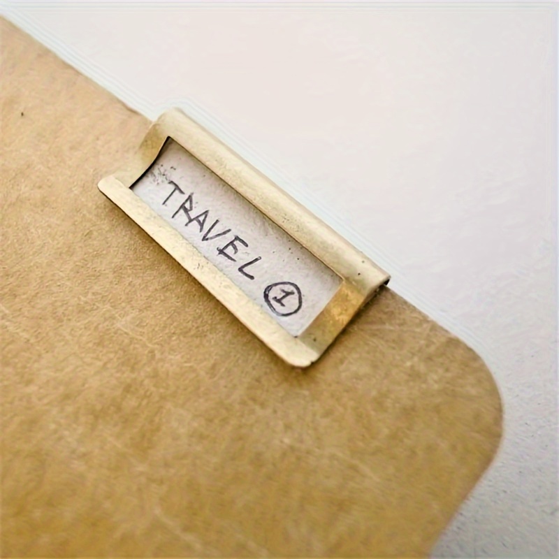 Set of 6 Brass Metal Index Clip, Brass Paper Clips, Brass Bookmark