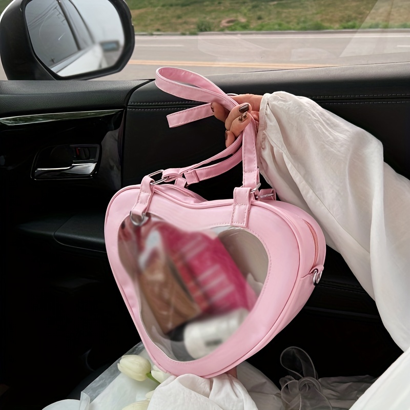 The Pink Door  Clear Crossbody Bag