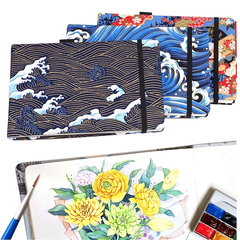Handmade Watercolor Book Travel Hand painted Journal - Temu