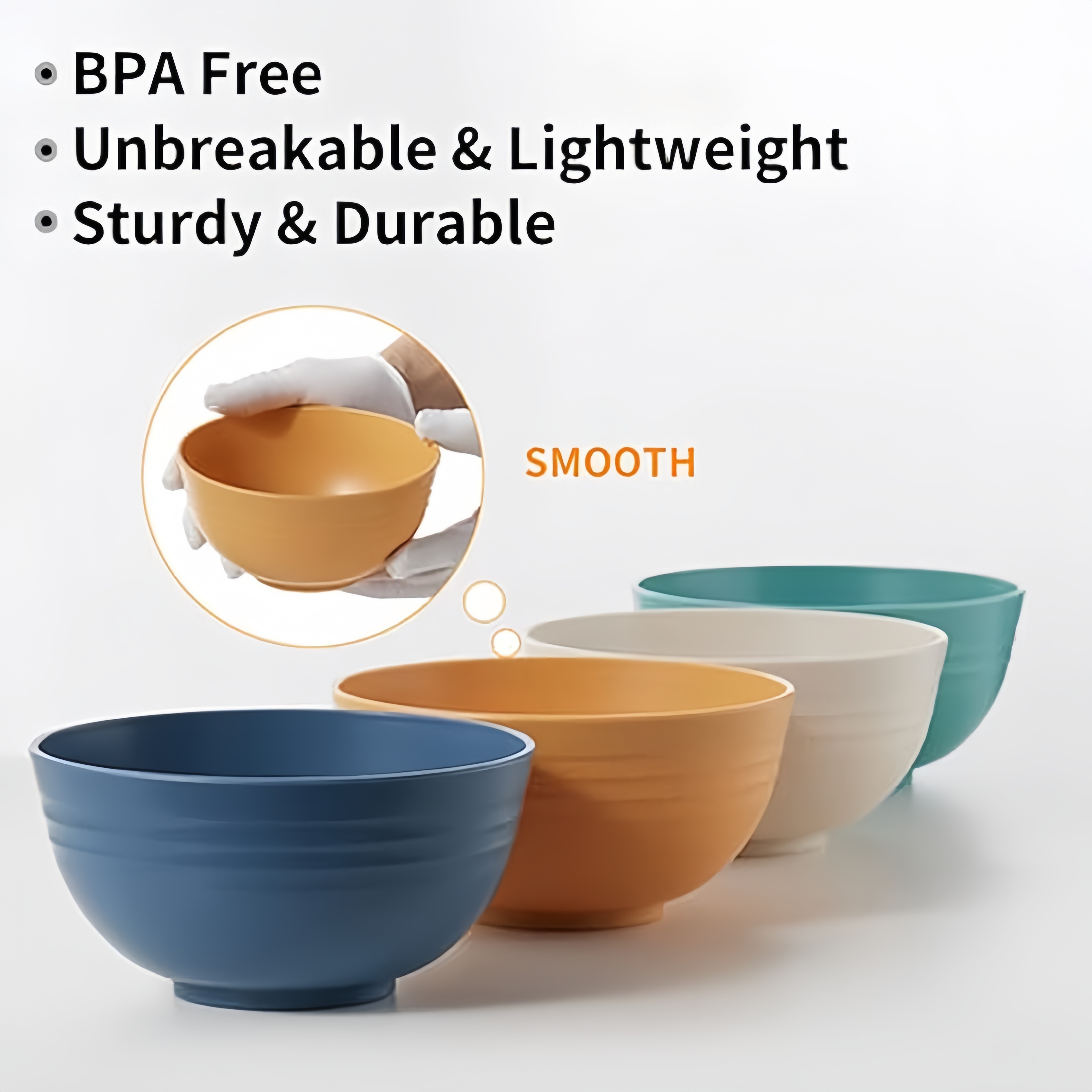 Unbreakable Cereal Bowls Soup Bowl Sets Bpa Free Bowl For - Temu