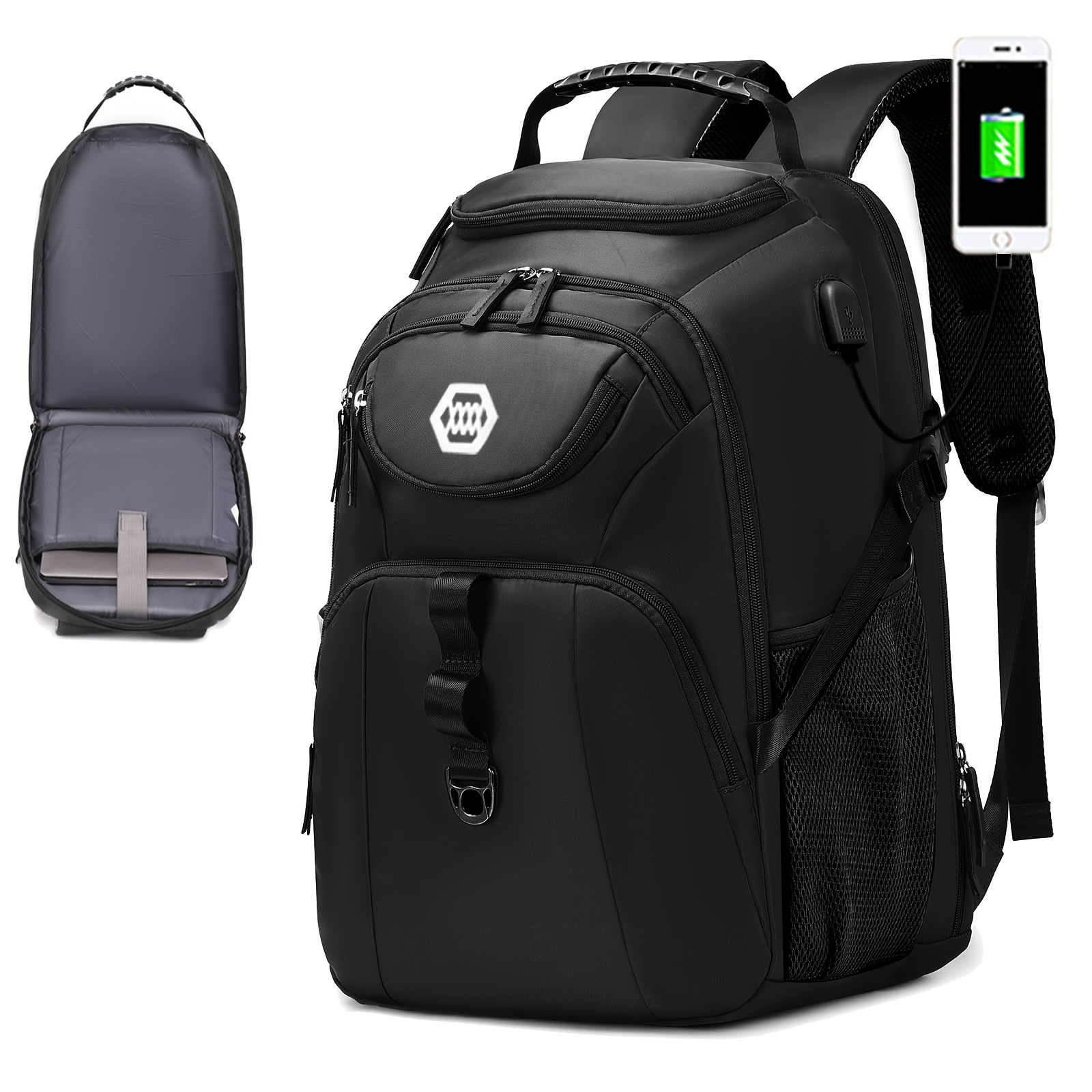 Mochila Viaje Usb Multifuncional Mochila Ordenador Portátil - Temu Chile