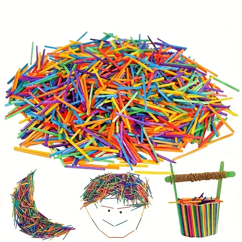 Bulk Colour Popsicle Sticks 1000pcs - The Make Company