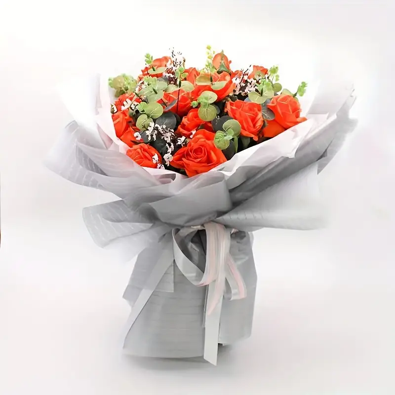 Small English Korean Plain Paper Valentine's Day Flower - Temu