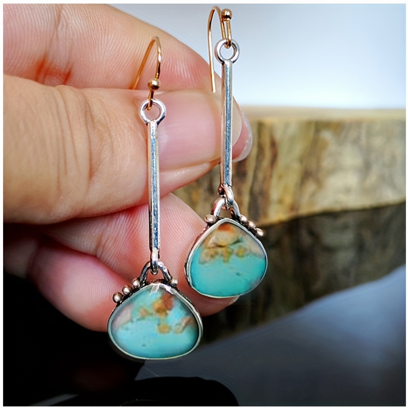 Colorful Creative Lock Bag Shape Men's Earrings