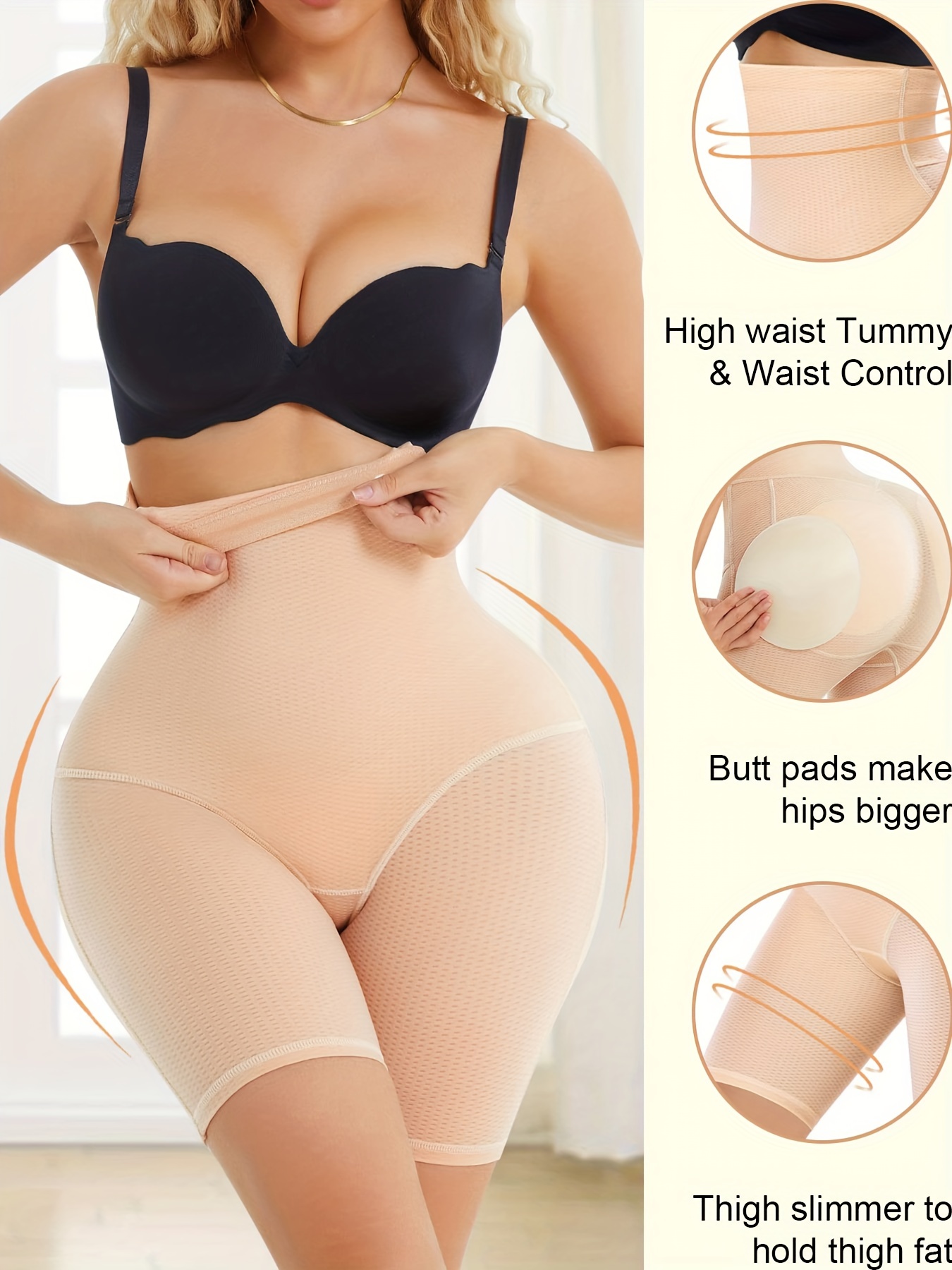 Buy XOKIMI Womens Invisible Butt Lifter Shapewear Booty Enhancing Slim  Removable Padded Panties Breathable Underwear Online at desertcartSeychelles
