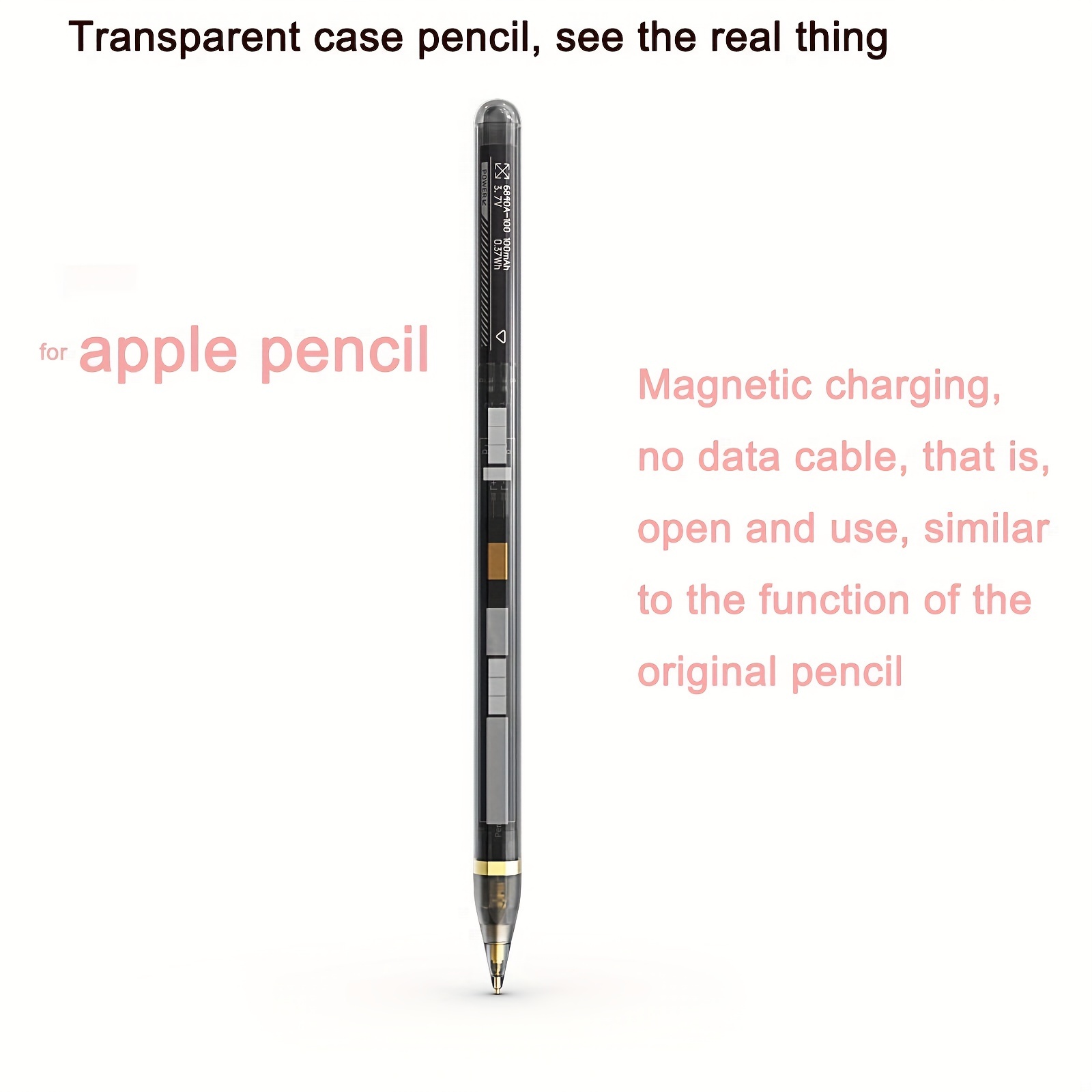 Lápiz óptico para iPad de 9ª y 10ª generación, lápiz Apple Pencil de 2ª  generación, carga rápida para iPad Pro 11/12.9 3/4/5 Gen, iPad Mini 5/6,  iPad
