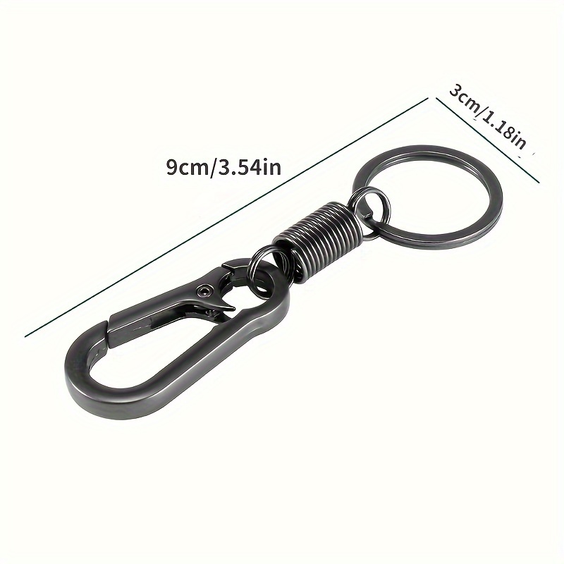 1pc, Durable and Stylish Keychain Keyring, Strong Carabiner Key Chain Buckle for Outdoor Camping Hiking,Temu