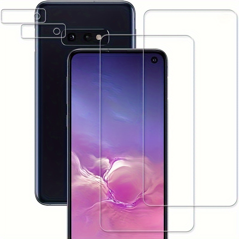 

[2+2 Packs] For Galaxy S10e Screen Protector + Camera Lens Protector, Hd Tempered Glass Film, 9h Hardness, Scratch Resistant, Easy Installation, Bubble Free, Screen Protector For Samsung Galaxy S10e