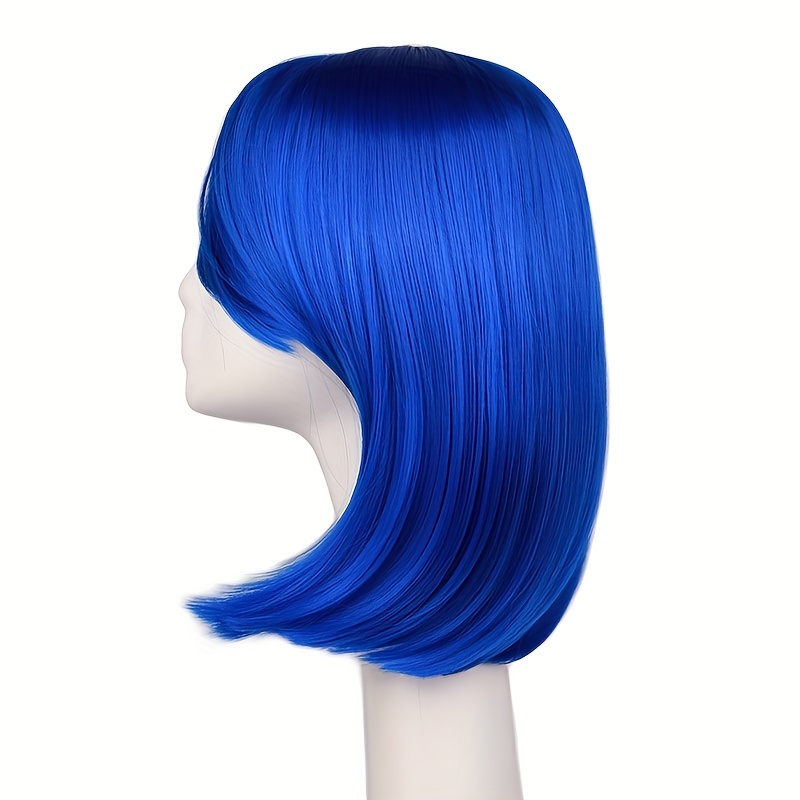 Short Pink Bob Wig Synthetic With Bangs