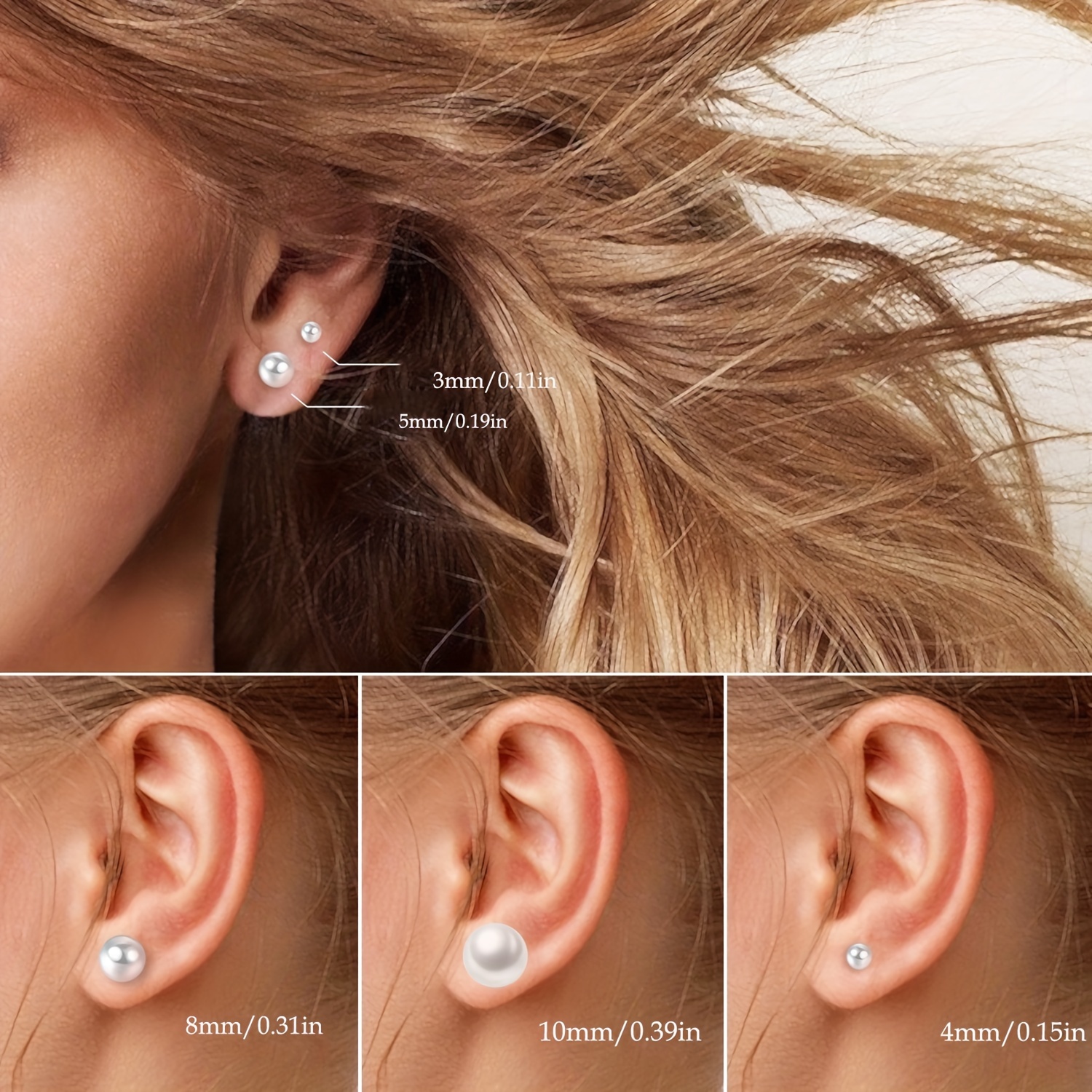 Plastic Earrings for Sensitive Ears 