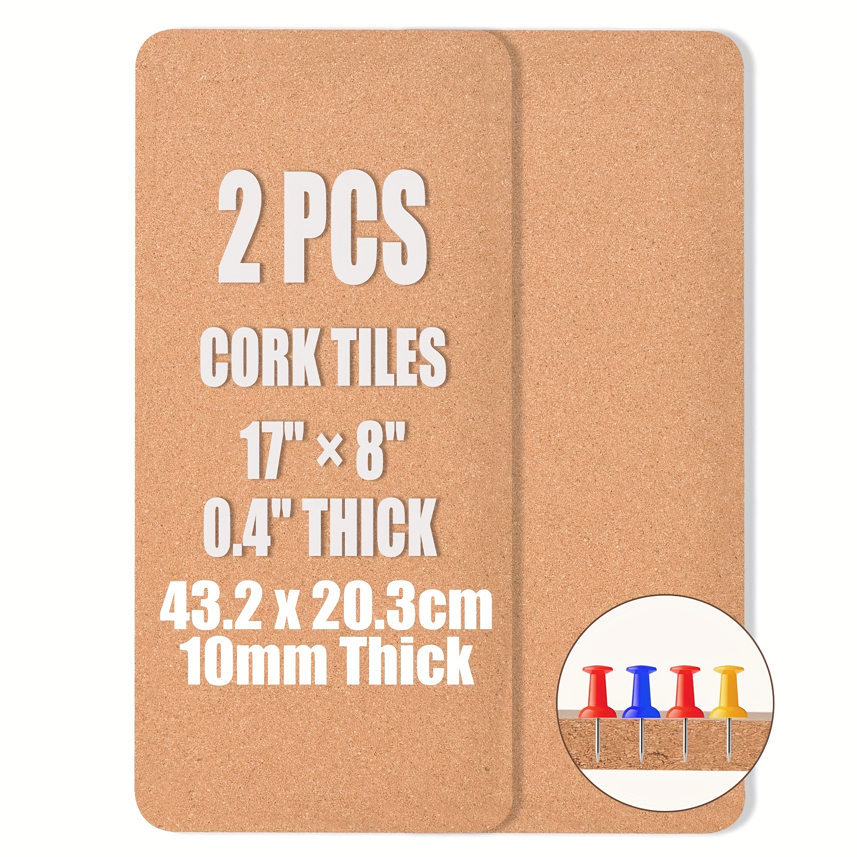 Unframed Cork Board Tiles Bulletin Board Curved edge - Temu