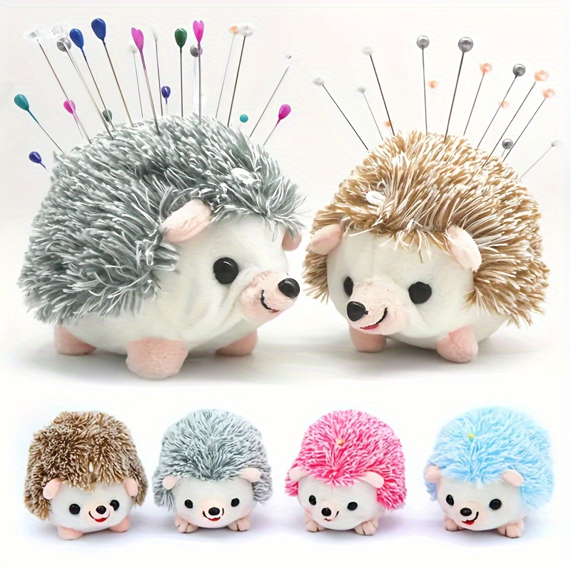 Pin Cushions for Sewing Cute Patchwork Pin Holder 2pcs DIY Craft Hedgehog