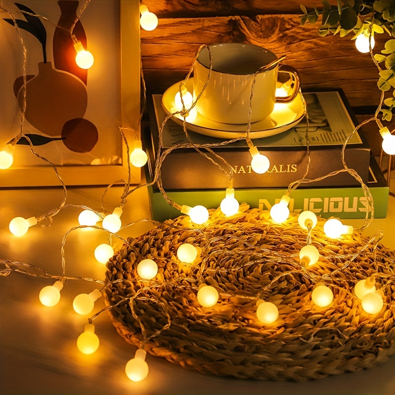 Waterproof Battery Operated String Lights, Christmas Decorations For  Outdoor Camping,tent Decoration, Warm White, Super Foot Bowl Sunday Party  Goods, Christmas & Halloween Decorations - Temu