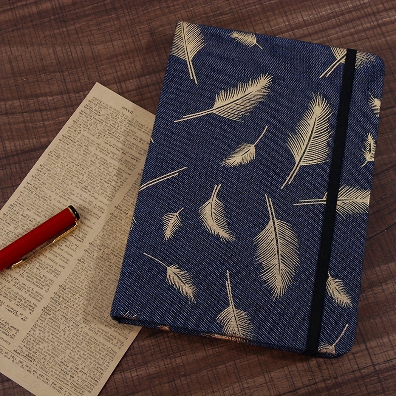 Cloth Notebook Flower And Tree Hand Account Book Cloth Print - Temu
