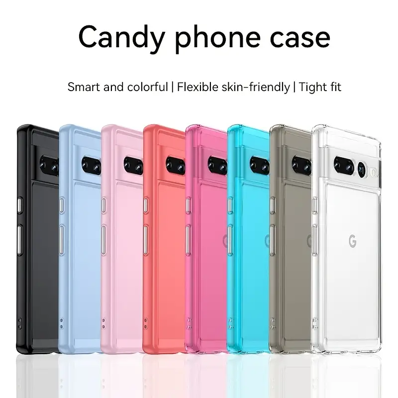 Funda Teléfono Flexible Color Caramelo Google Pixel 7 Pro - Temu
