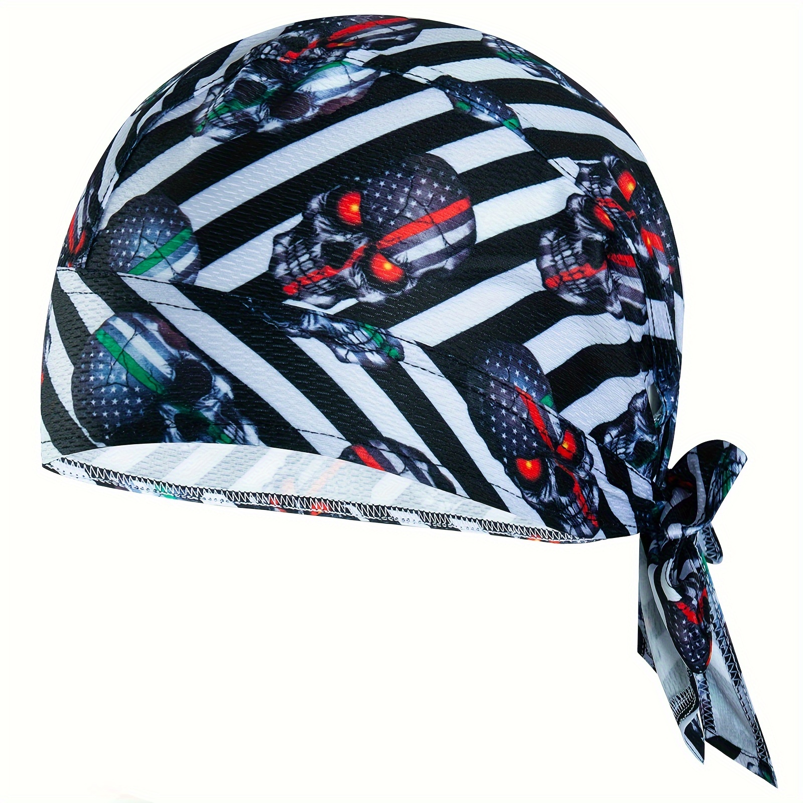 Moisture Wicking Skull For Men And Women Sun Protection Breathable  Lightweight Cycling Helmet Liner - Jewelry & Accessories - Temu