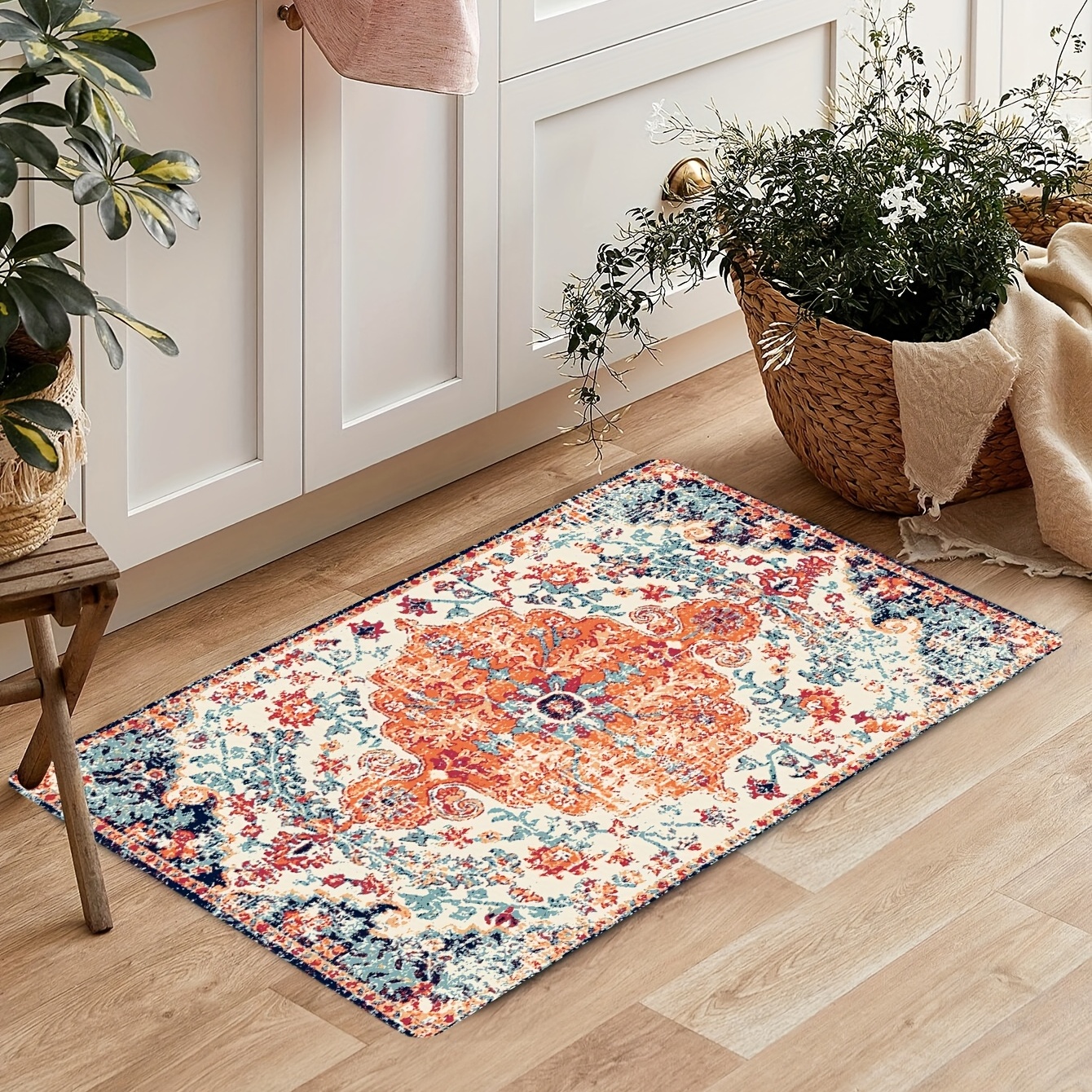 Tappeti tappeto Vintage persiano per soggiorno tappetino camera da letto  tappeti antiscivolo assorbenti Boho marocco tappeto etnico retrò 160x230 -  AliExpress
