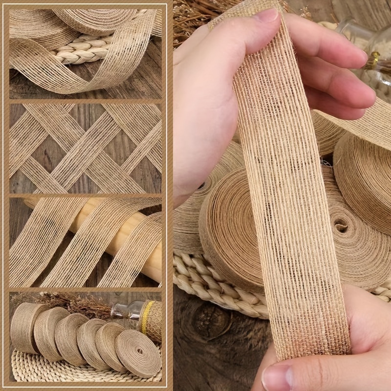 Natural Jute Ribbon Bow Crafts Diy Vintage Jute Burlap - Temu Philippines