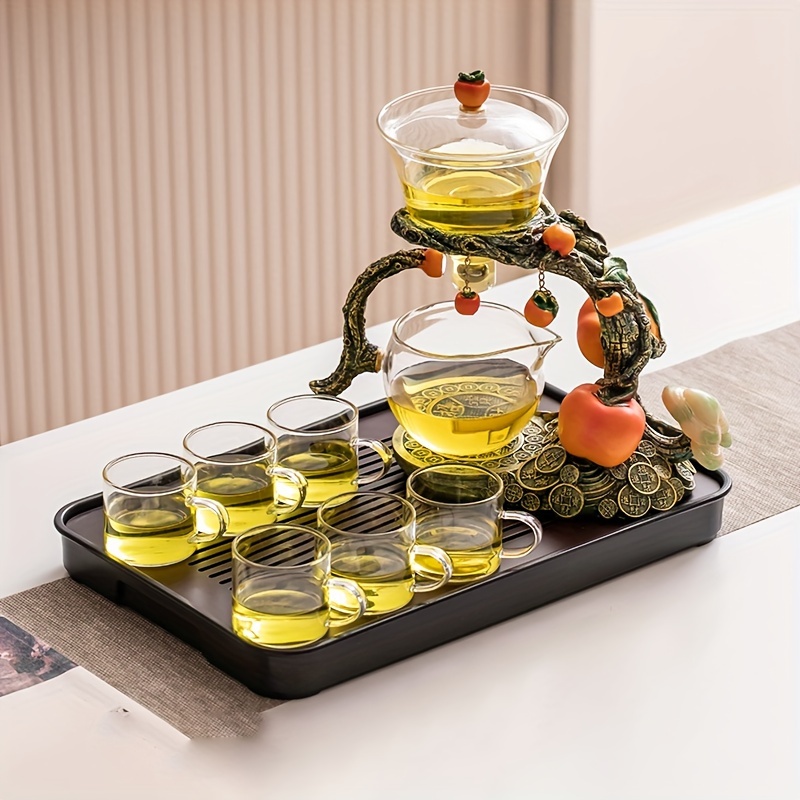 Everything goes well means persimmon automatic tea set lazy tea maker –  Pu'er Phonograph Tea house