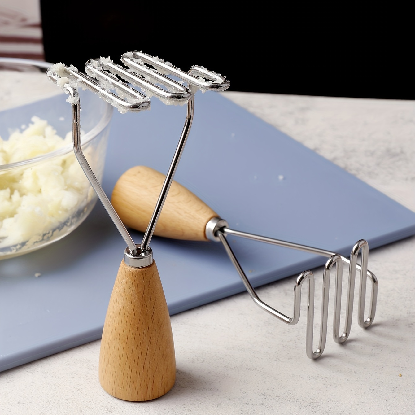 Food Masher with Wooden Handle, Kitchenware