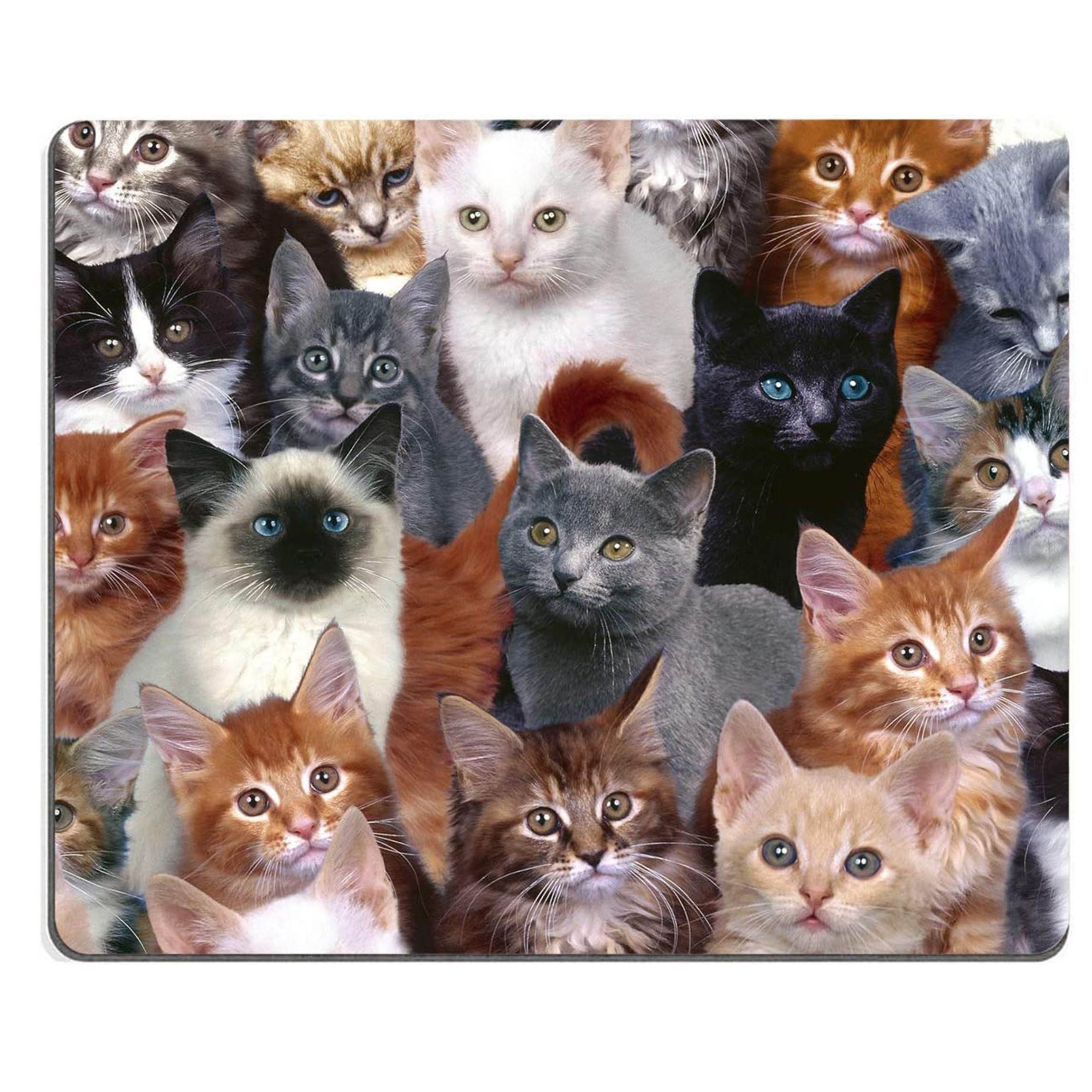 

Cute Cats Mouse Pad Non-slip Rubber Base Gaming Mouse Pads For Computers Laptop Office