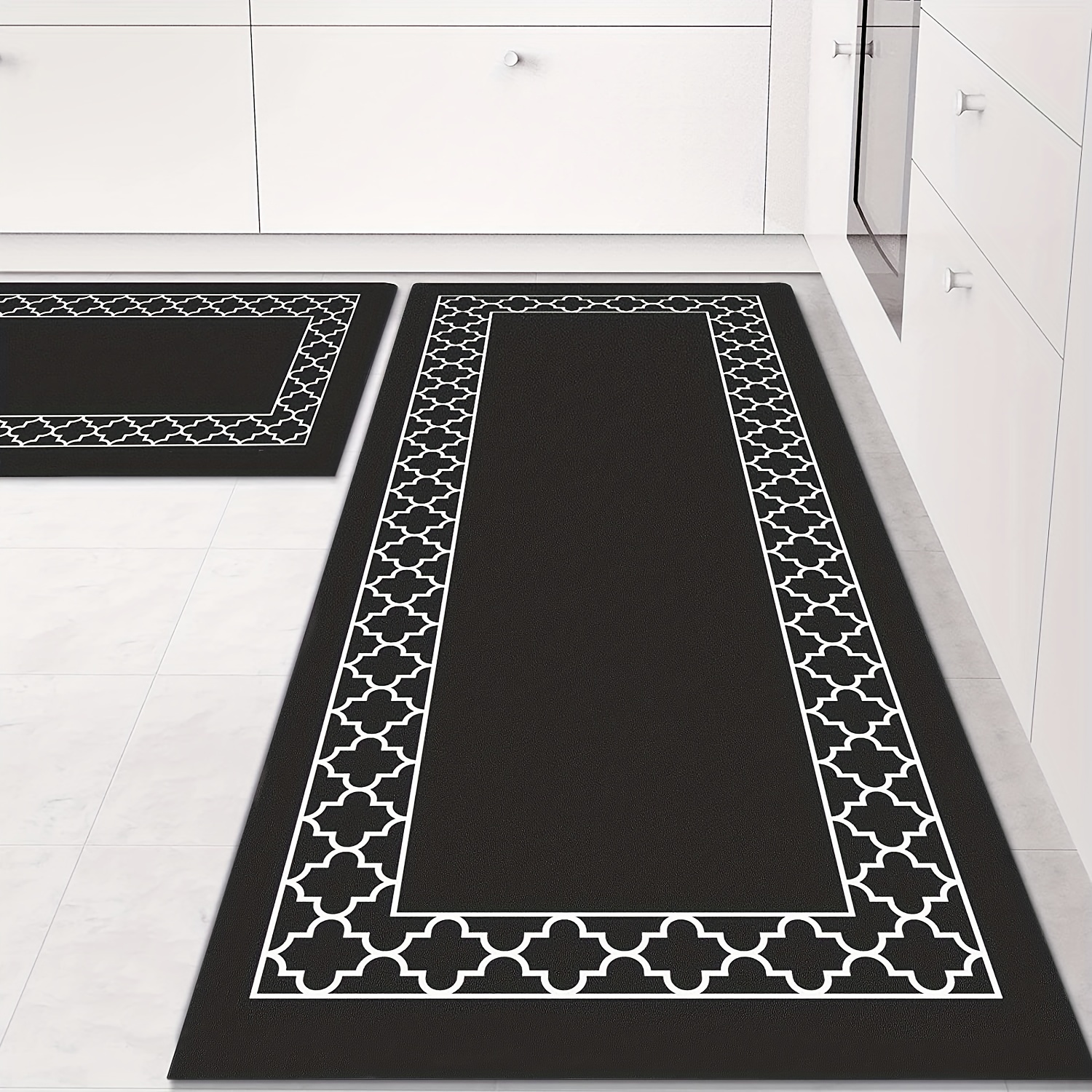 Tapetes tapete antifatiga para cocina moderna alfombra impermeable  acolchada 2pc