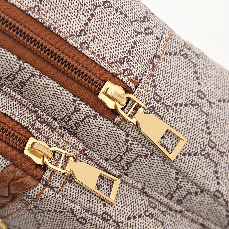 Geometric Pattern Sling Bag, Women's Fashion Chest Bag With Wide Strap,  Zipper Crossbody Bag - Temu Japan
