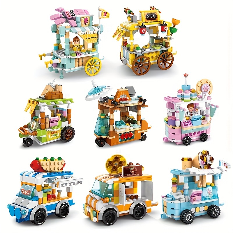 Blocs de construction Lego, Architecture japonaise, vue sur la rue, maison  aquatique, Mini Puzzle, cadeau d'anniversaire pour garçon et fille